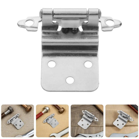 Soft Close Kitchen Cabinet Hinges 4 Pack Silver Iron Self Closing Hidden Hinges With Precision Mechanism and Heavy Duty Load