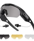 Ride Or Die Tough As Nails Safety Glasses Ansi Z87.1 Certified with interchangeable lenses and foam earplugs.