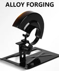 Keep Nasty Sparks Safe While You Work With This Rugged Adjustable Angle Grinder Holder Stand Featuring Heavy Duty Steel Debris Protection For 100 Mm Tools Your Shop Will Love, black alloy guard.
