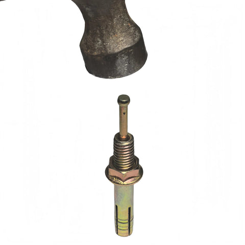 Strike Hammer Drive Anchor Three Eighth Inch By Four And Three Quarter Inch Pack Of Five, hammer setting demonstration