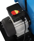 Close-up of the one horsepower motor on the Wall Mount Dust Collector With One Horsepower Motor And 14.8 Gallon Filter Bag.