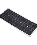 50W Flexible Monocrystalline Solar Panel with Dual USB Outputs for Camping Hiking Travel and Emergency Power Supply