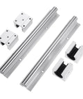 Dead Smooth Heavy Duty Steel Linear Guide Rail Kit featuring Rock Solid SBR40 Shafts and precision SBR40uu sliders from above.
