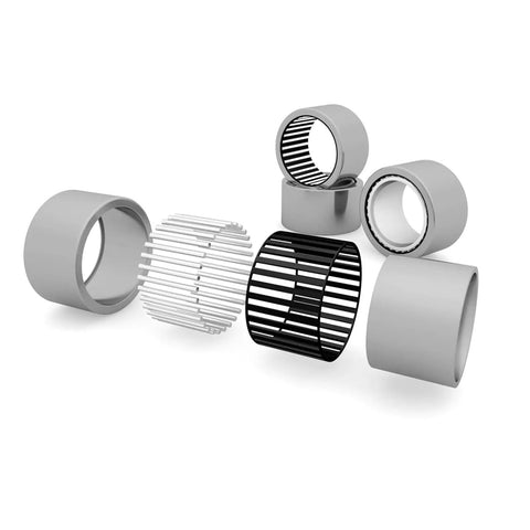 Hella Durable One Way Needle Roller Bearings 10 Pack HK0408 4X8X8MM Steel clutch bearings in various designs and sizes.