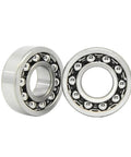 Tough As Nails Heavy Duty Double Row Spherical Roller Bearing Self Aligning Precision Machined Chrome Steel Construction for Industrial Gearboxes and Axles Rock Solid, showcasing chrome steel and ball design.