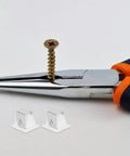 Dryer Door Latch Replacement Kit, 6 Piece Set, Plastic And Stainless Steel Build, Easy Install, Precise Fit, Boosts Dryer Safety And Efficiency For Most Washers And Dryers, with latch parts and screw
