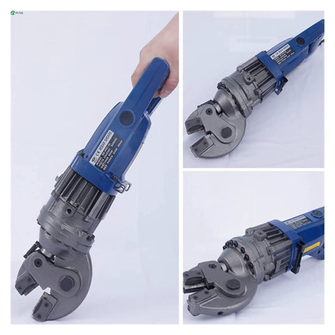 Heavy Duty Electric Rebar Cutter Portable Hydraulic Steel Cutting Tool for 4 to 18mm, 950W, Pro Grade, multiple angles