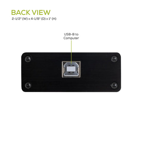 Back view of DATS V3 Computer Based Speaker And Audio Component Test System with USB interface for impedance measurement
