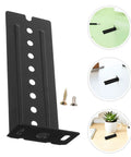 Rock Solid Under Desk Keyboard Drawer Slide Bracket, heavy-duty black steel with screw holes for easy installation.