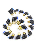 Must Have Durable Pneumatic Air Hose Elbow Fittings Set With Quick Connectors Four Six Eight Ten Twelve Millimeter Thread Sizes