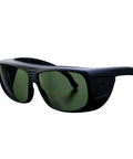 Top Shelf Od7 Plus Laser Protective Glasses With Rugged Black Housings Offering Straight Up Lens Shielding For Serious Shop Operators And DIY Crews Who Demand Relentless Performance Daily, front view.