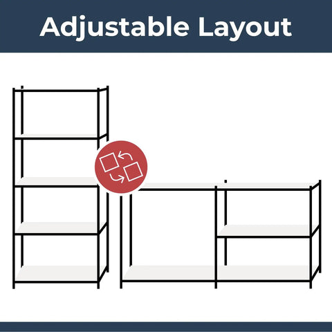 Heavy Duty 5 Tier Galvanized Steel Garage Shelving Unit With 2000 Lb Per Bay Capacity, 400 Lb Per Shelf, Boltless Assembly Layout