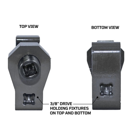 Top and bottom view of Three Point Mini Wire And Cable Crimper For Tight Spaces Handheld Crimp Tool Built Like A Tank Durable Compact Design.