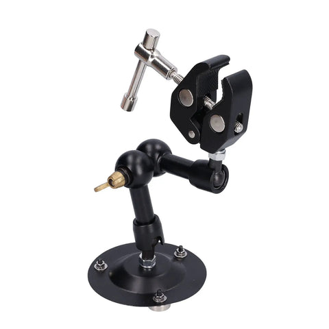 Heavy Duty Soldering Clamp And Stand For Maintenance And Repair, Alloy Steel Fixture Tool, Stable Bench Holding, Welding Support, Compact Design For Technicians And DIY Hobbyists, black adjustable bench clamp