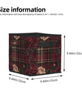 Premium Lightweight Foldable Oxford Fabric Storage Cube Bin With Dope All Over Print Artwork, 9.84in size for home organization.