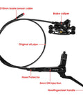 Electric Bike Hydraulic Disc Brake Set 2 Piston 2 Pin Power Off Pre Bled With Mineral Oil Left Front 950mm Right Rear 1880mm Brakes Kit
