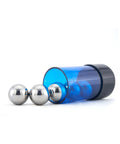 Premium G16 Chrome Steel Bearing Balls One Millimeter Precision Loose Ball Set Five Pack with two balls outside blue container