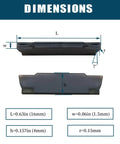Dimensions of Beefed-Up Lathe Grooving Cut Off Parting Tool Holder with Three Eighths Inch Shank, MGEHR1010-1.5 Ready