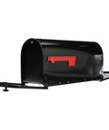 Outback Double Door Mailbox With Large Capacity For Mail And Packages Weather Tough Galvanized Steel Construction In Black