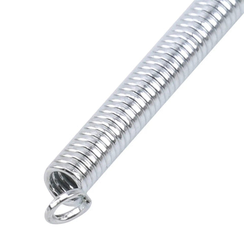 Close-up of a steel coil spring from the 200 Pieces Compression Spring Set With Storage Box Beefy Steel Coil And Tension Springs, Corrosion Resistant
