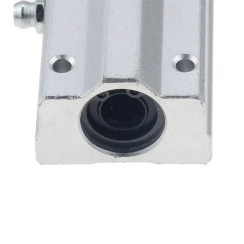 Pro Grade Linear Motion Bearing Slides With Bushings SCS10LUU For CNC Parts, 3D Printer Parts, Precision Tools, Smooth High-Precision Linear Guides For DIY Machining close-up metal bearing block