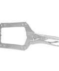 Heavy Duty Locking Pliers Quick Clamp for Woodworking and Welding C Shaped Jaw Holding Tool with Wide Mouth 14 Inch Grip One Hand Lock Durable Alloy Steel 1 Pack for Steady Boards and Metal Parts, side view
