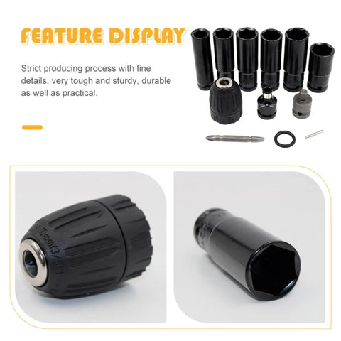 Badass Heavy Duty Impact Wrench Socket Set Built From Premium Chrome Vanadium Steel For Epic Car Repair Jobs And Pro Mechanic Tasks That Handle Anything You Throw At Them Daily, featuring a detailed display of sockets.