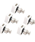 Five Push Button Cabinet Latch With Locking Handle For RV Camper Motorhome And Yacht Doors 14 To 18mm Thick With 20mm Mount Hole