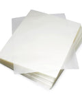 Dang Tough Thermal Laminating Sheets 200 Pack With Flawless Clear Finish For Photos And Documents 9 X 11 5 Inch stacked with clear sleeves.
