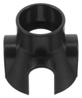 Universal Facial Steamer Nozzle Mount Base Replacement Part With Pro Grade Mist Distribution And Limescale Prevention For Salon Esthetician Machines Plastic Holder black plastic replacement part, front view