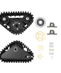 Beefed Up Rear Axle Track Kit For Go Kart ATV Quad 600mm Axle With 428 37T Sprocket 158mm Brake Disc components shown