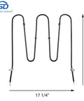 Electric Range Bake Element Replacement For Select Models, 3500W 240V, 19.875 In Long, 17 In Wide, Quarter Inch