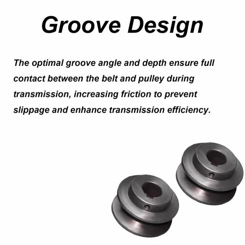 Close-up view of Heavy Duty Cast Iron V Belt Pulley Featuring Sharp V Groove Cut built tough for efficient power transfer.