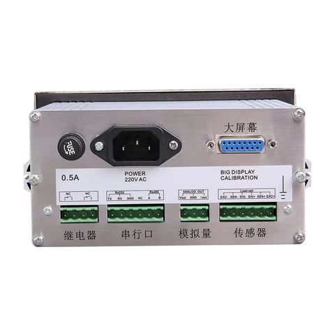 Back view of PSD3108 High Precision Load Cell Display And Industrial Weighing Controller For Scales With Analog Output