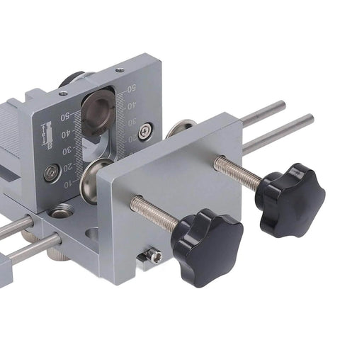 Dowel Jig Kit With Quick Release, Pro Grade Self Centering And Adjustable 6mm 8mm 10mm Drill Sleeve Options, aluminum body
