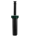 Hard Top Pop Up Sprinkler Head With Pressure Regulating Valve Four Inch Riser And Fifteen Foot Adjustable Spray Pattern Built Tough