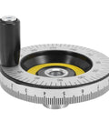 Solid 80mm Hand Wheel With Scale Pro Grade Bakelite Machine Handle Calibrated Handwheel for Precision Machinery close-up