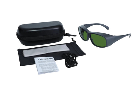 Next Level Ipl Laser Safety Glasses providing hella solid eye protection with two percent transmission for photon hair removal.