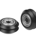 High Grade Pom V Groove Wheel Set With A Snug Five Millimeter Bore And Reliable 625 Bearings for CNC and 3D printing.
