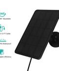 Top Shelf 4W Solar Panel Built To Plug Straight Into Your Blink Outdoor 4 Camera with adjustable mount and IP65 waterproof design.