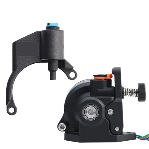 Filament Sensor Upgrade For Orbiter 3D Printer Extruder V2.0 showing two black parts for direct drive systems.