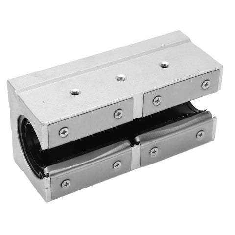 SBR30LUU Linear Guide Pillow Block With Hardened Chrome Steel Shaft And Heavy Duty Aluminum Housing, top view, suitable for CNC projects.