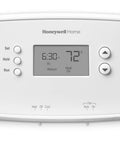 Programmable Thermostat With One Week Programming And Digital Display White showing 72°F on screen.