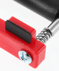 Heavy Duty Cable Threading Aid Tool With Plastic And Steel Construction Electrician Grade Wire Puller For Quick Installations Time Saver For Home Reno Upgrades And Office Upgrades Versatile For All Cable And Wire Runs, red close-up