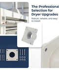Diyeah Industrial Dryer Discharge Flange Adapter Steel Bottom Outlet Connector Anti-Slip Design Easy To Clean For Food And Pharmaceutical Processing Equipment Granule Transfer System Component with mounting screws