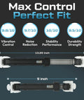 Two washer shock absorbers with specifications for vibration and noise control, washer shock absorber replacement 4 pack fits Whirlpool