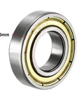Tough As Nails 6901ZZ Deep Groove Ball Bearings With Dual Metal Shields High Speed Carbon Steel Construction 12mm Inside 24mm Outside By 6mm Pack Of Ten, 6mm thickness view.