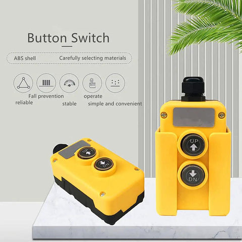 12V DC Remote Control Switch for Hydraulic Pump and Truck Lift Gate Cranes with wall mounted unit and independent bracket