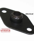 Three Pack Five Sixteenths Inch Self Aligning Acetal Bearings With Two Bolt Flange Mount Designed For High Speed Machinery and Built Tough to Handle the Daily Grind While Keeping Things Running Smoothly close-up view of black flange mount bearing