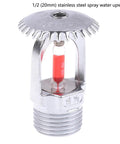 Premium Fire Sprinkler Head With Spray Nozzle For Fire Extinguishing System Protection 20mm upward connection, stainless steel design.